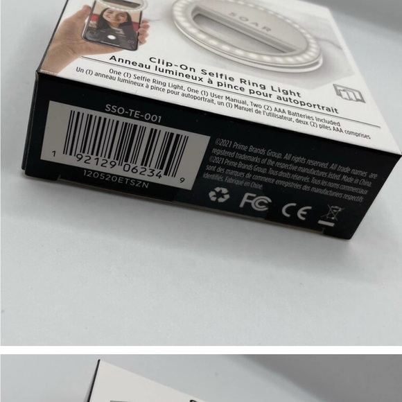 Soar LED RING LIGHT Cell Phone Clip On New In Box - Picture 7 of 7